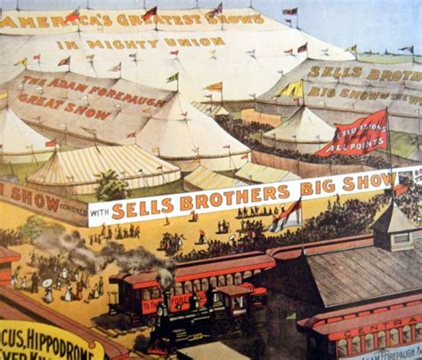 Barnum Bailey Big Circus Tents Vintage Circus Poster Etsy