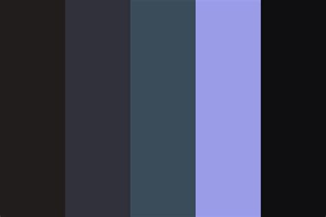 Dark Gray With Blue Color Palette