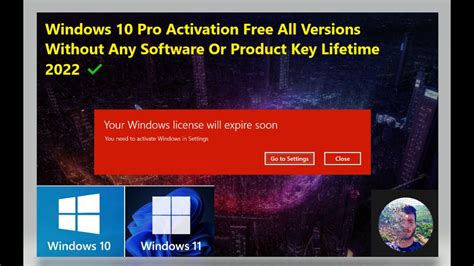 Activate Windows 1011 Pro Free All Versions Without Any Software Or