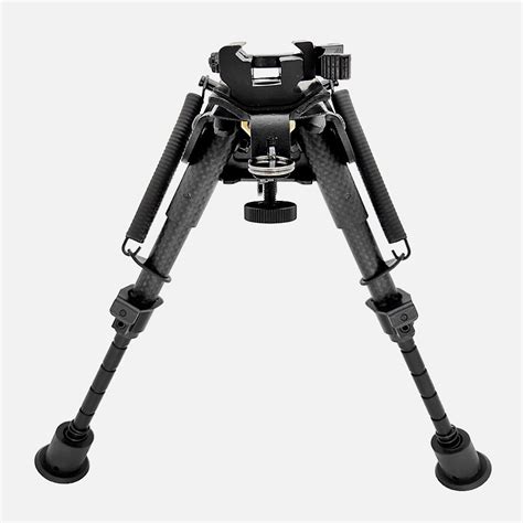 6 9 Inch Tactical Carbon Fiber Bipod Qd Swivel With Podlock Bipodfactory