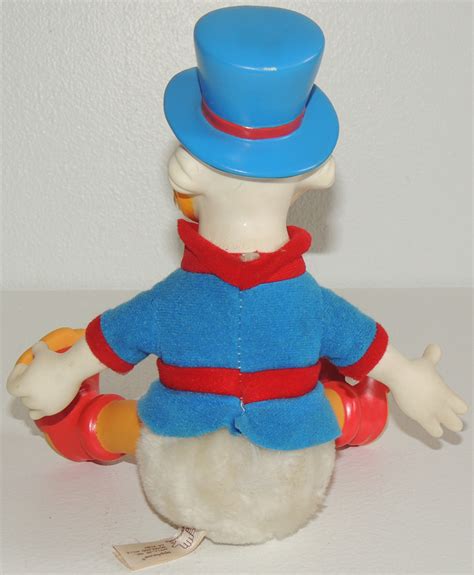 Rare Vintage Ducktales Scrooge Mcduck Vinyl Figure Plush Doll Applause