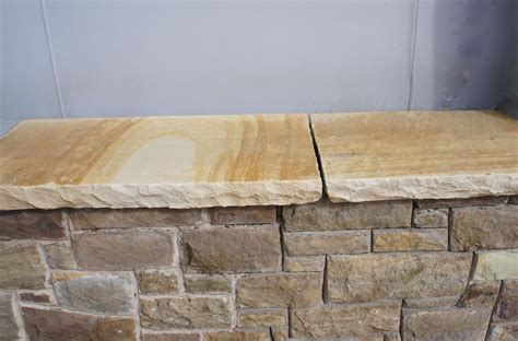 Rock Faced Sandstone Wall Coping Coolestone Stone Importers Suppliers