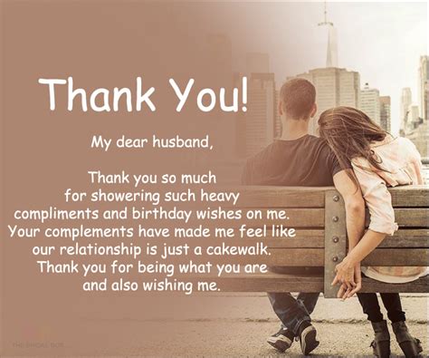 Thank You Messages For Birthday Wishes To Husband Thank You
