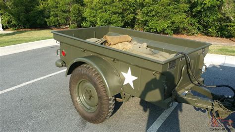 Restored 1952 M38 Army Jeep With 1952 M100 Army Trailer Many Other Items