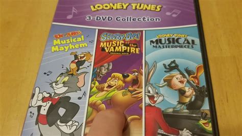 tom and jerry scooby doo and looney tunes music triple feature 3 dvd collection unboxing youtube