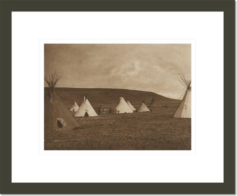 Atsina Camp Scene The North American Indian V V Cambridge Ma The