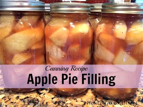 This recipe makes 7 quart jars of filling for apple pies. apple pie filling canning