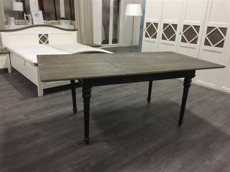 Bei ikea findest du den passenden tisch für deine anforderungen. Tisch ausziehbar schwarz-grau Landhaus, Esstisch schwarz ...