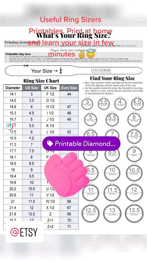 Printable Ring Sizers To Understand Your Ring Size At Home Quickly