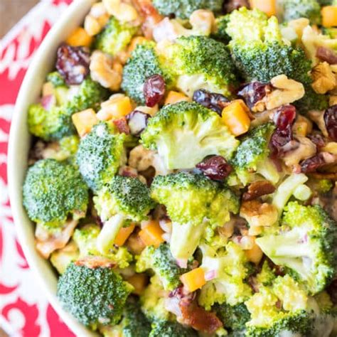 Add the sauce to the broccoli salad and toss to combine. Broccoli Salad with Bacon & Cheddar | Best Broccoli Salad ...