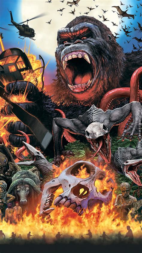 Kong Skull Island Movie Characters Wallpapers Wallpaper Cave