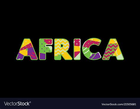 Africa Concept Word Art Royalty Free Vector Image