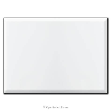 Oversized 3 Gang All Blank Wall Plate Covers With No Holes White