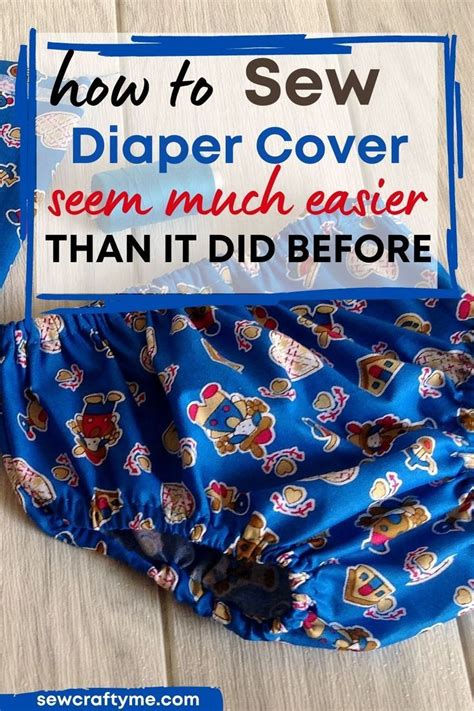 A Diaper Cover With The Words How To Sew On It And An Image Of