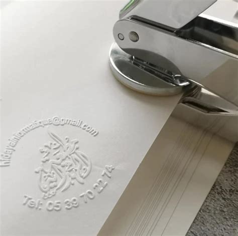 Custom Logo Embosser Embossing Stamp Personalized Book Etsy
