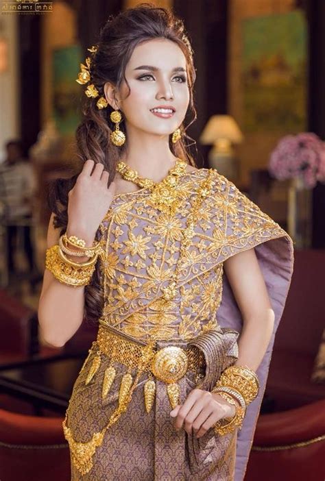 Khmer Wedding Costume Cambodian Dress Cambodian Wedding Dress Khmer