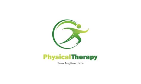 Physical Therapy Logo Design Medical Health Wellness 16625753 Vector