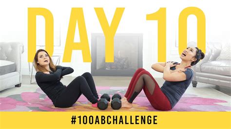 Day 10 100 Sit Ups 100 Ab Challenge W Rosanna Pansino Blogilates