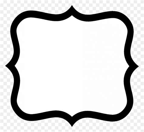 Label Shapes Cliparts Shapes Black And White Clipart Stunning Free