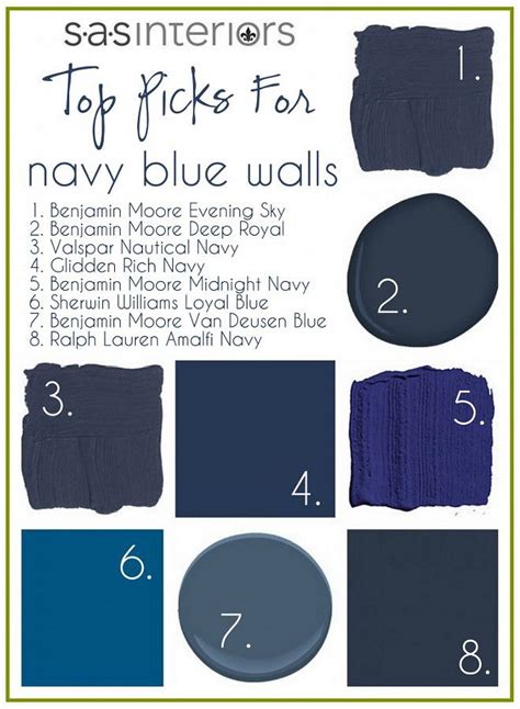 Best Navy Blue Paint Colors Benjamin Moore Evening Sky Benjamin Moore