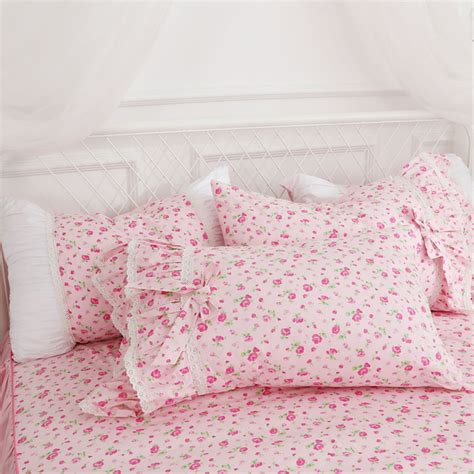 Pink Flower Bedding Set High Quality Cotton Duvet Cover Set Etsy