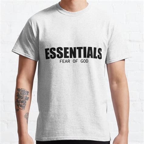 Essentials T Shirts Fear Of God Essentials Classic T Shirt Rb2202