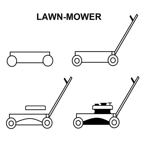 Lawn Mower Step By Step To Draw A Lawn Mower Would You Battle With