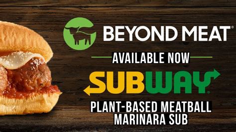 Subway Beyond Meat Plant Based Meatball Marinara Sub Youtube