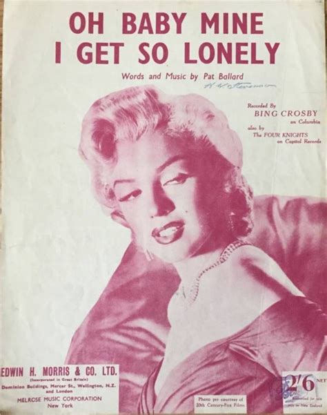 Marilyn Day By Day On Twitter Baby Mine Bing Crosby Lonely