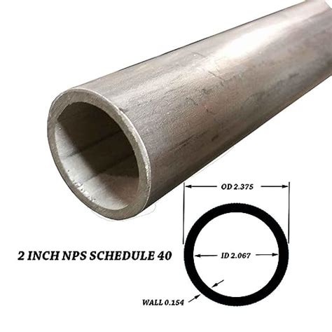 Online Metal Supply 316 Stainless Steel Pipe 2 Inch X 24 Sch 40s 2