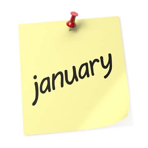 Premium Photo January Calendar 3d Rendering