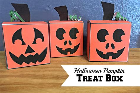 Halloween Pumpkin Treat Boxes Printables 4 Mom