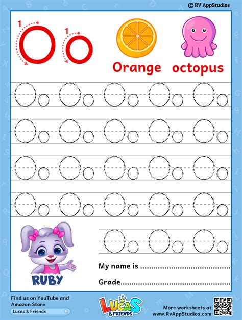 Alphabet Oo Letter Printable Letter Oo Tracing Worksheets