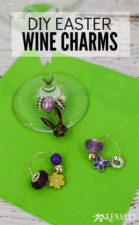 Easter Wine Charms Easy Craft Idea For Diy T Kenarry Crafts