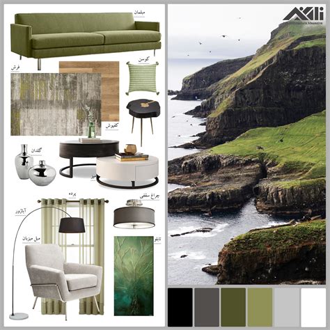 Nature Inspired Interior Design Moodboard Using Green An White Color