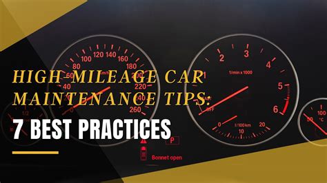 High Mileage Car Maintenance Tips 7 Best Practices