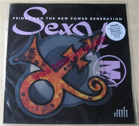 Totally Vinyl Records Prince Sexy Mf 7 Inch Picture Disc Shaped Vinyl