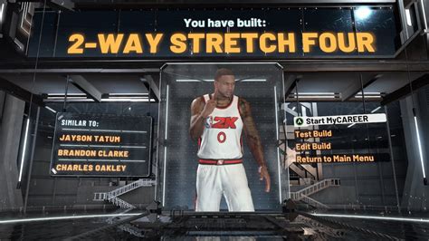 The Best 2 Way Stretch Four Build On Nba 2k20 Youtube