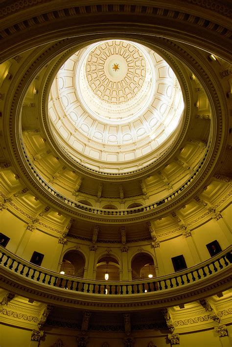 Interior Dome Of The Texas State Capitol By Don Klumpp