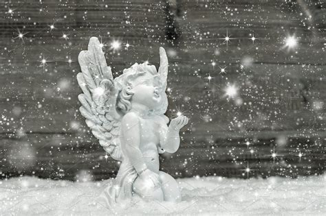 Angel In Snow Christmas Decoration By Liligraphie On Creativemarket