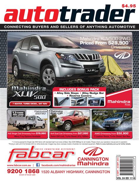 Autotrader Magazine Auto Trader 1118 Back Issue