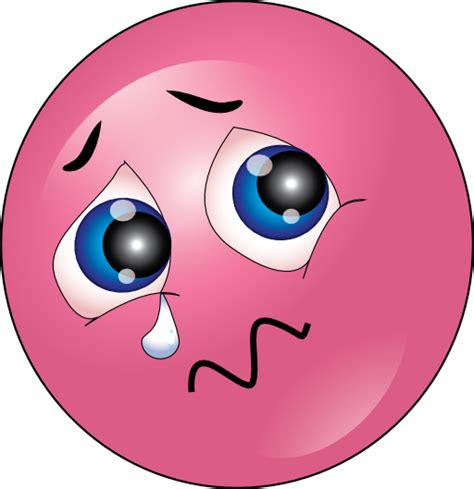 Crying Pink Smiley Emoticon Clipart Royalty Free Clipart Best