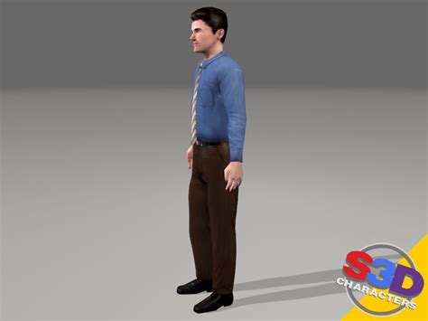 Nathan Business Man Animated 3d Model 30 Max Free3d
