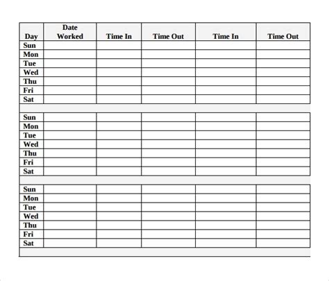 18 Hourly Timesheet Templates Free Sample Example Format Download