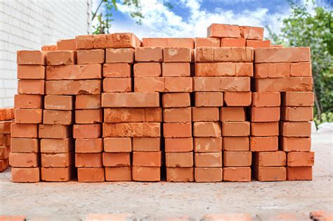 Stack Of Red Bricks Stock Photo Download Image Now Istock
