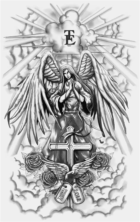 Guardian Angel Full Sleeve Tattoo By Crisluspotattoos On Deviantart