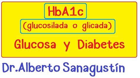 Hba1c Glucosilada O Glicada Glucosa Y Diabetes Fisiología Youtube