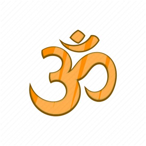 Cartoon Hindu Hinduism Om Religion Religious Yoga Icon