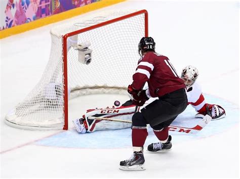 Yes It Did Happen Latvia Scored On Canada Sochi Winter Olympics
