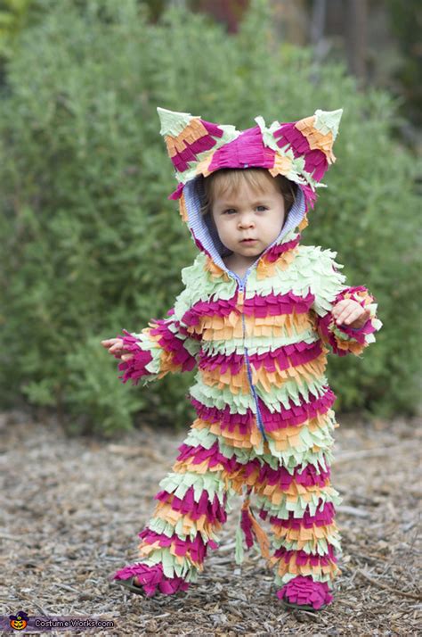 If you're looking for a unique halloween costume idea, why not try out this homemade diy pinata costume! Baby Piñata Costume